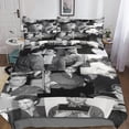 thumbnail image 2 of Elvis Presley Bedding Set Rock 'n' Roll Singer Print Microfiber Duvet Cover with Zipper, 2 of 5