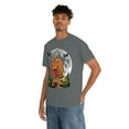 thumbnail image 3 of Skeleton riding T-Rex Dinosaur Full Moon T-Shirt, 3 of 4