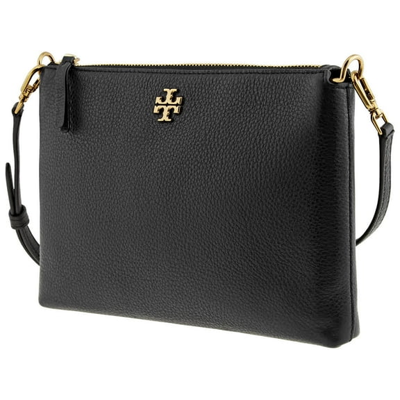 Tory Burch Kira Black Pebbled Leather Wallet