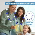 thumbnail image 3 of LED Lit Hanukkah Charm Necklace, with Dazzling Lights, Energy-efficient LEDs, Comfortable to Wear, Great Festival Keepsake, 3 of 3