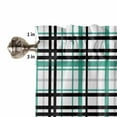 thumbnail image 5 of Curtain Valance for Windows Turquoise Color Lines Thick and Thin Kitchen Valances Rod Pocket Short Curtains,Black and White Stripes Abstract Window Treatment Panel for Living Room Bathroom Bedroom, 5 of 8