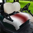 thumbnail image 2 of Golf Cart Seat Covers for 2 Seater,Red Grey White Microfiber Cart Seat Towel Blanket,Farmhouse Ombre Color Modern Simple Absorbent Breathable Non Slip Bench Seats Protector for Golf Course 51"x31", 2 of 9