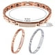 thumbnail image 4 of Jumpingount de mujer Cadenas geométricas Brazalete de cristal Decoración de mano de moda Decoraciones Joyas Citas Regalo de cumpleaños Joyas Ropa, zapatos y accesorios Miscelánea Plata Jumpingount AP014666-02, 4 of 6