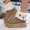 Khaki, variant on Women Winter Snow Boots, No Slip Warm Casual Windproof Mid-Calf Boots Khaki Size 5.5