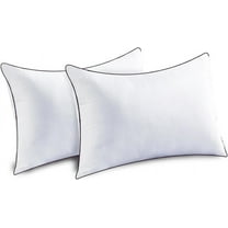 Bed Pillows Standard Size Set of 2, Cooling and Supportive Full Pillow 2 Pack for Side and Back Sleepers, Down Alternative Hotel Collection Sleeping Pillows, 26x20 Inches