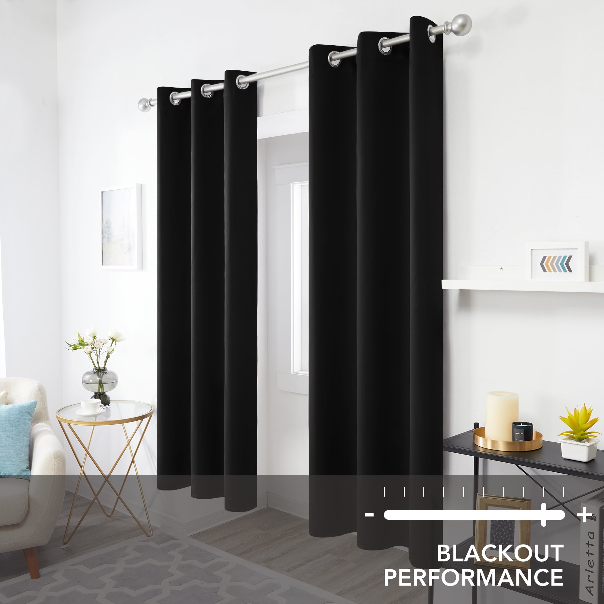 Deconovo Blackout Curtains Grommet Thermal Insulated Room Darkening ...