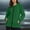 Green, variant on Women's Lightweight Quilted Jacket Quarter Sleeve Hooded with Zipper for Fall Casual