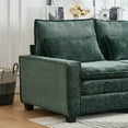 thumbnail image 5 of Newest 99'' Sectional Cloud Deep Seat Couch, Modern Comfy Chenille L Shaped Sectional Sofa for Living Room Set, Upholstered 4-Seats Sofa Couch with Movable Ottoman,Green, 5 of 9