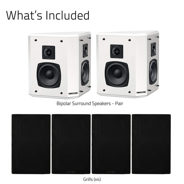 Fluance sxbp2 home theater bipolar surround hot sale sound speakers