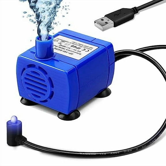 Pet Water Fountain Pump,Upgraded Auto Power Off Cat Fountain Pump Replacement,Cat Fountain Water Bowl Inside Replacement Motor DR-DC160 for Pet Drinking Fountain Cat Dog Water Dispenser