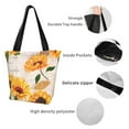 thumbnail image 5 of Kdxio Sunflower 1 Women Reusable Grocery Bags Foldable Ripstop,Reusable Shopping Bags for Shopping,Gym,Gift, 5 of 7
