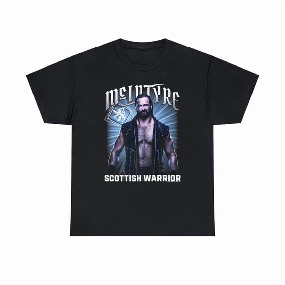 Drew Mcintyre Scottish Warrior Black Size S To 4XL T-shirt BH073
