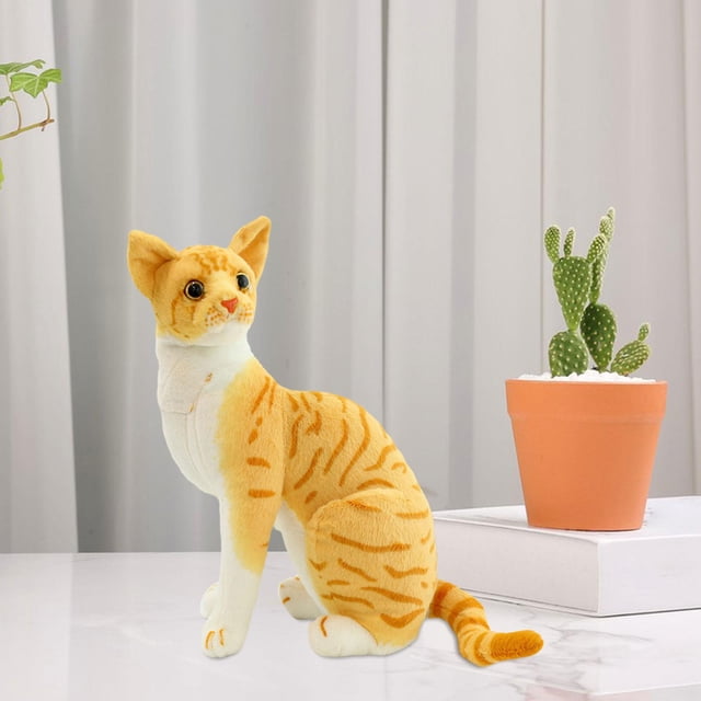 Muñeco de peluche de gato CUTICAT Amarillo 20cm