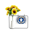 thumbnail image 1 of Northern Mariana Islands National Emblem Tarjeta de bendición de jarrón de girasol artificial, 1 of 3