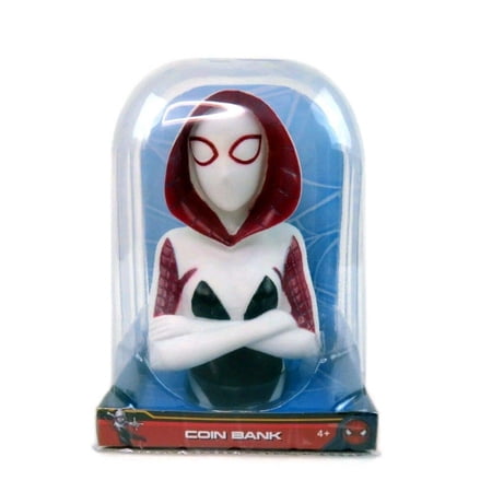 Marvel Spiderman Super Hero Coin Piggy Bank White Spider Woman Gwen Ghost Spider Amazing price history on PriceWatchPro