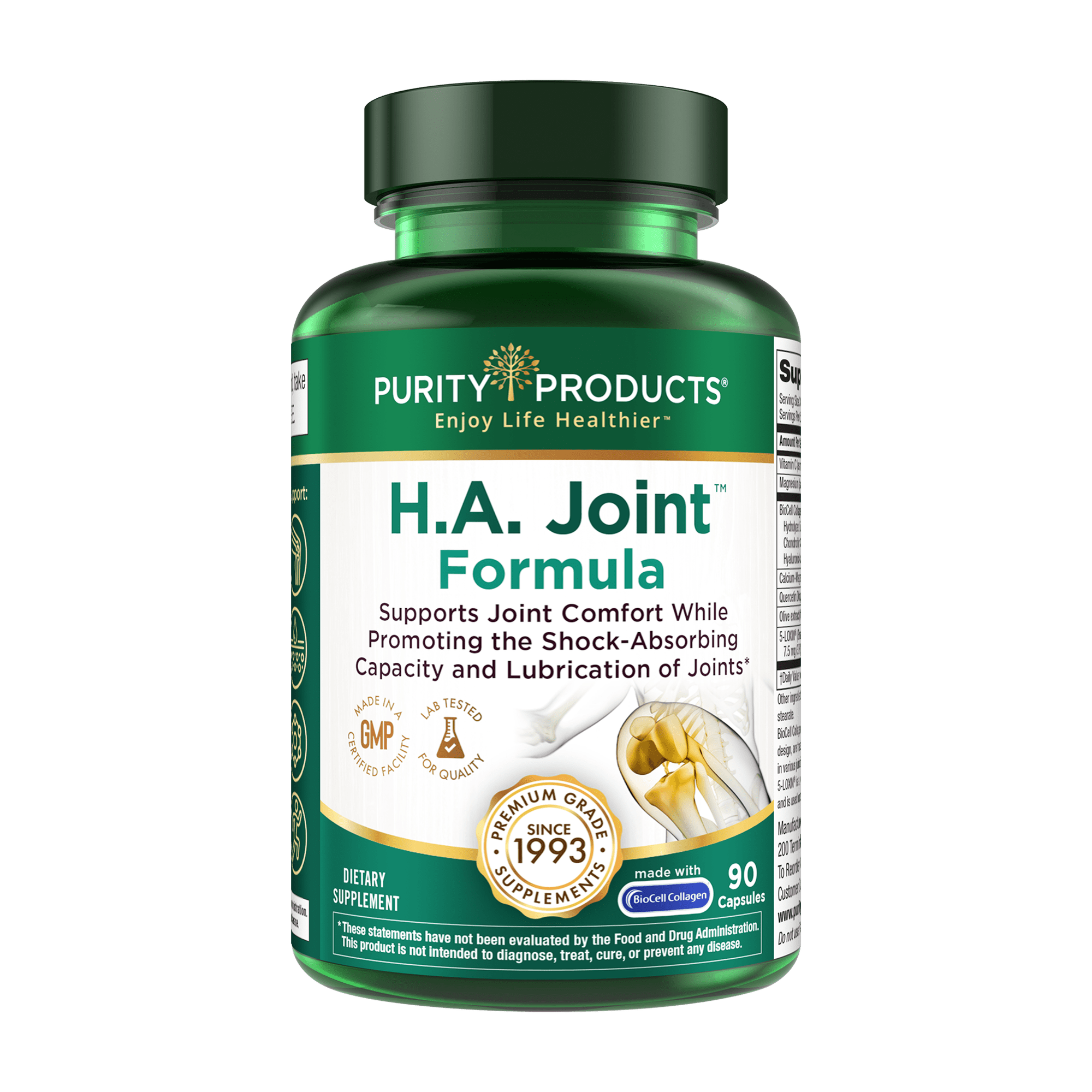 HA Joint Formula - Hyaluronic Acid from Purity Products, 90 capsules