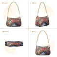 thumbnail image 7 of FORMRS Womens Shoulder Bag with Chain Strap Clutch Purse Cute Tote Handbag, Red Vibrant Flowers, 7 of 7