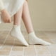 thumbnail image 2 of Xiao Hua 6 pares de calcetines de algodón para mujer, finos, suaves, cómodos, transpirables, de vestir, por encima del tobillo, para negocios y uso informal (marrón)., 2 of 2
