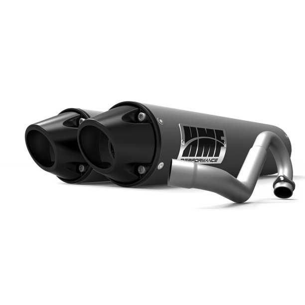 HMF Racing Gun Metal Performance Dual Full System Exhaust For CanAm Maverick X3 Turbo DPS 2015