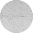 thumbnail image 1 of Ahgly Company Indoor Round Solid Gray Modern Area Rugs, 6' Round, 1 of 4