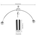 thumbnail image 3 of Fosa Science Balls,Mini Newton's Cradle Ball Physics Classic Science Fun Office Desk Toy, Balls Decor, 3 of 8