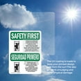 thumbnail image 6 of (2 Pack) Always Face Ladder Safety Bilingual OSHA Safety First Sign, 6 of 7