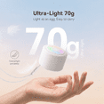 thumbnail image 4 of Mini Sound Machine, Portable White Noise Sound Machine for Sleep, White Noise for Baby & Adult with 20 Soothing Sounds, 7 Color Night Light, 4 Timers Memory Function for Travel Camping Home Office, 4 of 10