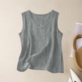 thumbnail image 2 of GZWYHT Linen Tops For Women，Going Out Tops for Women Yoga Tank Tops for Women Tee Shirts Womens Fitted Crop Tops for Women Tank Top for Women Womens Tube Tops Gray XL, 2 of 5
