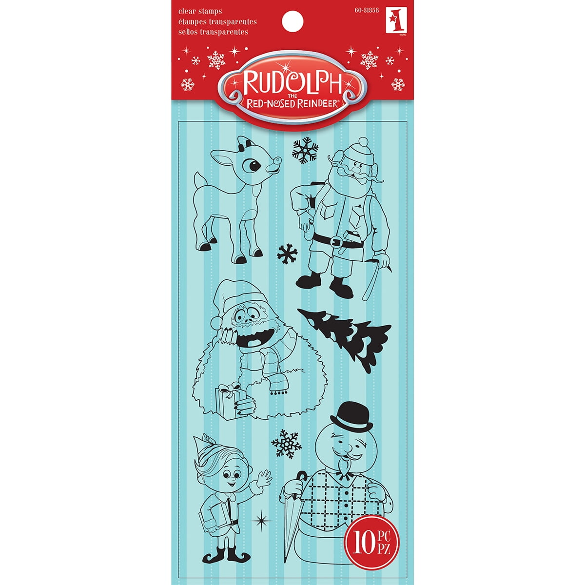 Inkadinkado Clear Stamps 4"X8"Rudolf