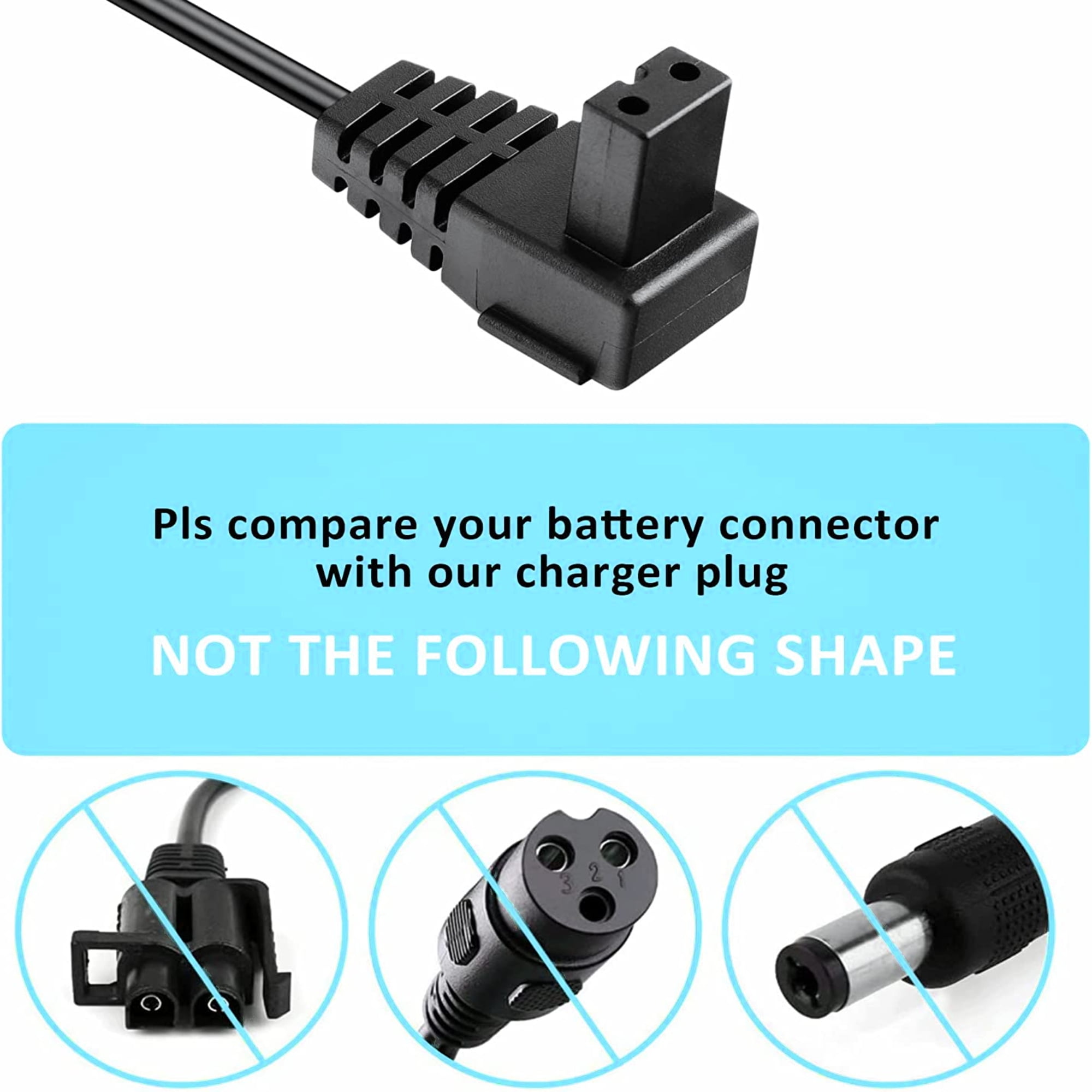KONKIN BOO 2-Prong 12.6V AC/DC Adapter Replacement For