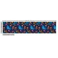 thumbnail image 3 of Ambesonne Underwater Fabric by the Yard Upholstery, Cartoon Sea Ocean Animal, 5 Yards, Navy Blue and Multicolor, 3 of 5