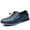 Blue, variant on COSIDRAM Mens Casual Leather Shoes Men Loafers Business Slip-on Shoes Comfort Fashion Office Shoes for Male