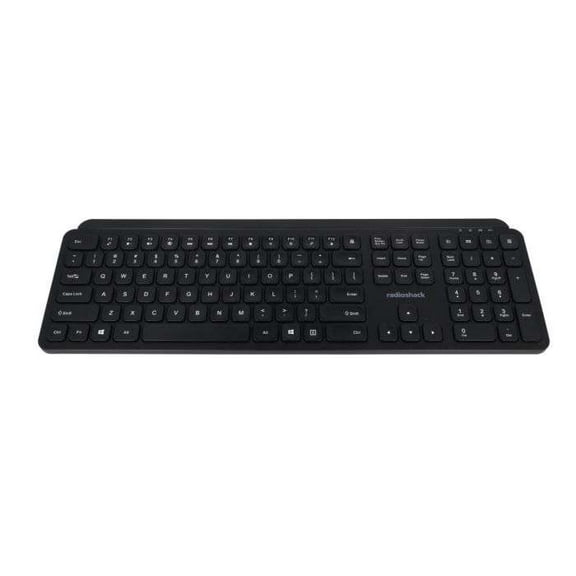 RadioShack Black 2.4G Wireless Keyboard US Layout 