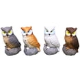 thumbnail image 1 of STRANDCHIC 4 Pcs Figurine de Hibou en Résine Statue en Forme de Hibou pour Jardin, 1 of 8