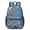 Football and Golfball Blue Pattern, variant on Football and Tennisball White Pattern 17" Waterproof Oxford School Backpacks for Teens, S-Shape Padded Straps, for School, Travel, Hiking, Camping