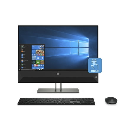 HP Pavilion 24 All-in-One PC 23.8" Touchscreen, Intel Core i5-8400T, Intel UHD Graphics 630, 1TB HDD + 16GB Optane memory, 4GB SDRAM, Wireless Mouse and Keyboard, FHD Privacy Webcam, 24-xa0053w