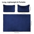 thumbnail image 6 of Travel Blanket Pillow, Premium 2 in 1 Soft Airplane Blanket Compact with Bag Pillowcase for Long Trips, Flying and Car, Travel Essentials for Women with Hand Luggage Sleeve and Backpack Clip, 6 of 7