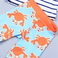 thumbnail image 6 of YDFCWXW Baby Toddler Boys Two Pieces Swimsuit Set Swimwear Shark Bathing Suit Rash Guards with Hat UPF 50+ (Light Blue, 7-8 Years), 6 of 8
