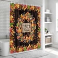 thumbnail image 6 of Maple Leaves Fall Shower Curtain, Waterproof Shower Curtains for Bathroom, Autumn Botanical Farmhouse Wooden Washable Fabric Bathtub Curtain Set Bath Decor with 12 Hooks 72"x78", 6 of 8