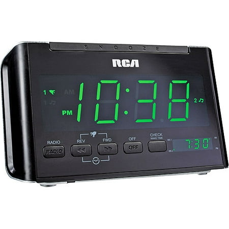 RCA Dual Alarm Clock Radio With AM/FM Radio - Walmart.com