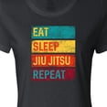 thumbnail image 4 of Inktastic Eat Sleep Jiu Jitsu Repeat Women's T-Shirt, 4 of 5