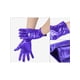 thumbnail image 3 of Guantes metálicos brillantes de manga completa para mujer INSPIRE CHIC, longitud hasta la muñeca, para disfraz de fiesta, 1 par, talla única, azul, 3 of 6