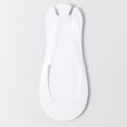 thumbnail image 2 of 5 Pairs Socks for Women Cotton Forefoot Socks No Show Half Liner Socks with Invisible Strap, Non Slip Socks for High Heels White, 2 of 4