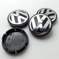 thumbnail image 5 of 4-pack - Volkswagen VW Center Caps - Silver, 5 of 5