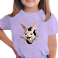 thumbnail image 1 of T-shirt à Manches Courtes pour Garçons, Col Rond, Décontracté, Graphique, pour Enfants, Haut en Mélange de Polyester, 1 Pce, 1 of 5