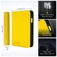thumbnail image 2 of Vault X 4 Pocket Trading Card Zip Binder, 160 cards, Premium Exo-Tec Album Material, 20 Side-Loading Pages, Folder for Collectible Card Games, Sports, TCG (Yellow), 2 of 9