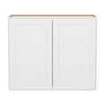 thumbnail image 3 of Furinno Shaker Wall Kitchen Cabinet 2 Doors-2 Shelves, Ready to Assemble, 12 D x 36 W x 30 H, White, 3 of 8