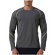thumbnail image 2 of pstuiky Camisas casuales de manga larga para hombre, Camiseta de manga larga con cuello redondo para hombre, informal, transpirable, para correr al aire libre, de color sólido s, 2 of 8