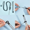 thumbnail image 7 of 1 Set DIY Electronic Stylus & Lighter Silicone Holder Neck Lanyard Making Kit Black 16~430x12~15.5x6~9mm Hole: 2.5~mm Inner Diameter: 8~55mm, 7 of 7