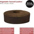 thumbnail image 2 of European Leather Work 5-6 oz. 2-2.4mm Vegetable Tanned Leather Belt Blanks Size: 2-1/2"x60" - Dark Brown Color Shrunken Grain Cowhide Leather Straps/Strips for DIY, Tooling, Engraving, Carving, 2 of 7